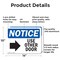 Signmission Use Other Door (Right Arrow), 14 in W x Rectangle, Aluminum OS-2PACK-NS-A-1014-L-18804 - alternate 7